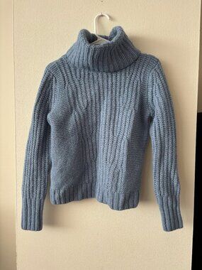 Banana Republic Blue Turtleneck Sweater - Size Small